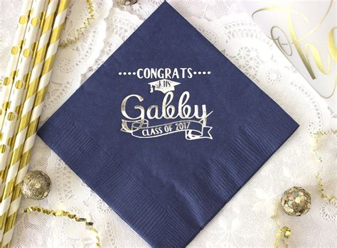 graduation party napkins|personalized graduation plates and napkins.